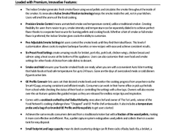 GE Profile Smart Indoor Smoker Fact Sheet.