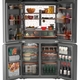 CAFÉ ENERGY STAR 28.3 Cu. Ft. Smart Quad-Door Refrigerator in Platinum Glass with Dual-Dispense AutoFill Pitcher Inside