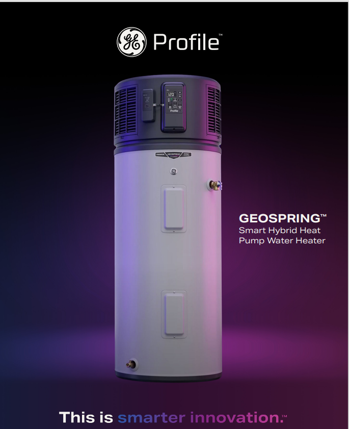 GE Profile™ GeoSpring™ Smart Hybrid Heat Pump Water Heater