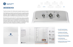 GE Appliances will also showcase NEW tactile symbols created in partnership with the American Printing House for the Blind