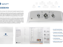 GE Appliances will also showcase NEW tactile symbols created in partnership with the American Printing House for the Blind