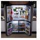 GE Profile 28 Cu. Ft. Smart Fingerprint Resistant Quad-Door Refrigerator with Dual-Dispense AutoFill Pitcher Doors Open