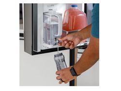 GE Profile 28 Cu. Ft. Smart Fingerprint Resistant Quad-Door Refrigerator -- Dual-Dispense AutoFill Pitcher