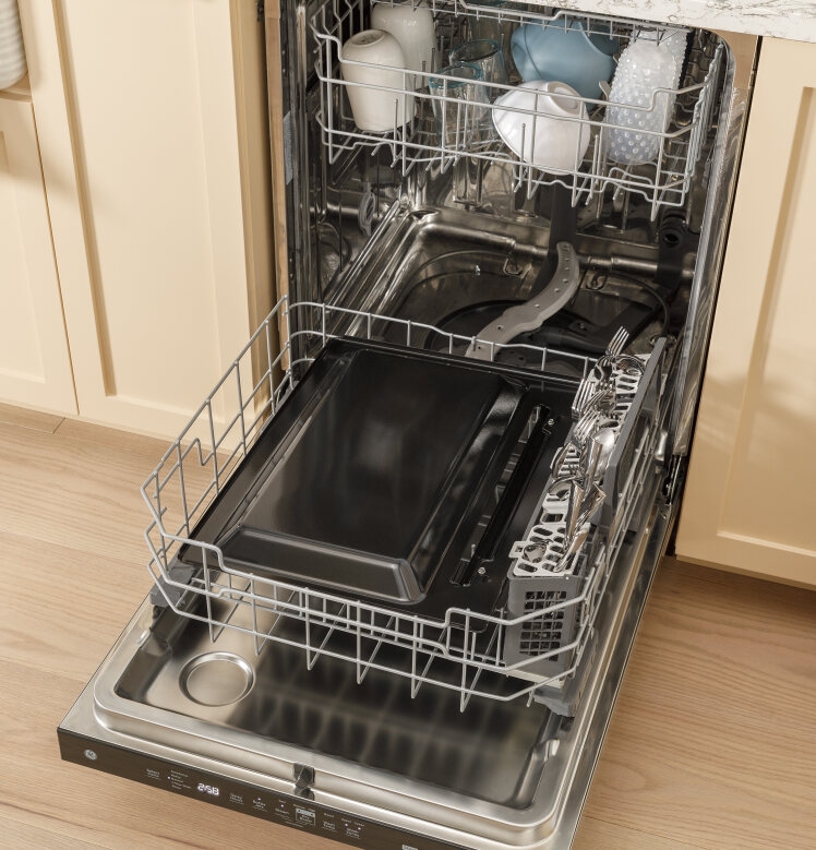 EasyWash tray will fit in any GE Appliances dishwasher