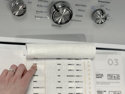 GE Appliances Tactile Access Kit Sticker Sheet