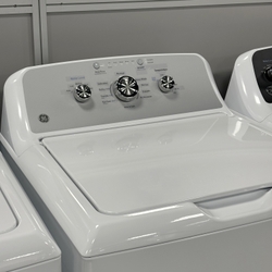 GE Appliances Washing Machine with Tactile Stickers