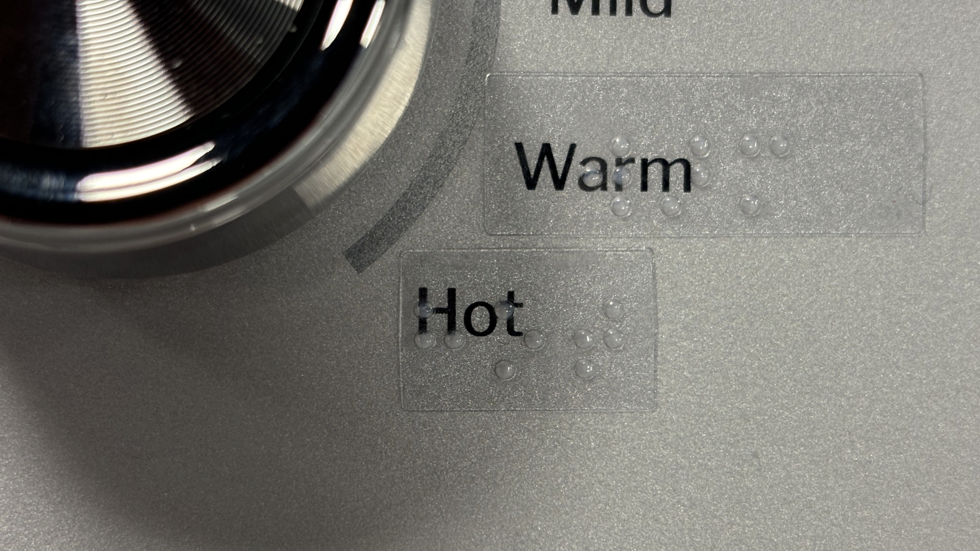 GE Appliances Tactile Access Kit on Warm and Hot Water Wash Settings
