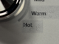 GE Appliances Tactile Access Kit on Warm and Hot Water Wash Settings
