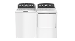 GE Washer and the Matching Dryer with Spanish-Language Panel 