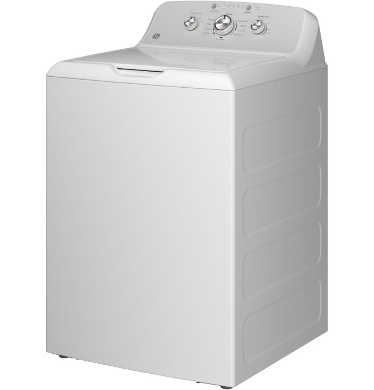 The GE Top Load Washer (English) 4.5 cu ft, Dual-Action Agitator, Water Level Control, Cold Water Wash