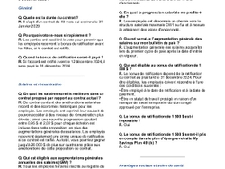 2024 Négociations du Contract Questions et Réponses