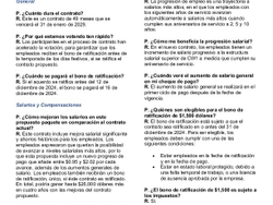 2024 Contrato de Negociación Preguntas y Respuestas
