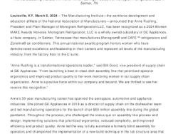 Anne Rushing Women MAKE America Honoree PR Anne Rushing Women MAKE America Honoree PR