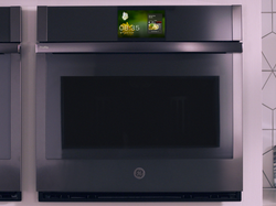 GE Profile Wall Oven with Seasonal Wallpaper and Recipes