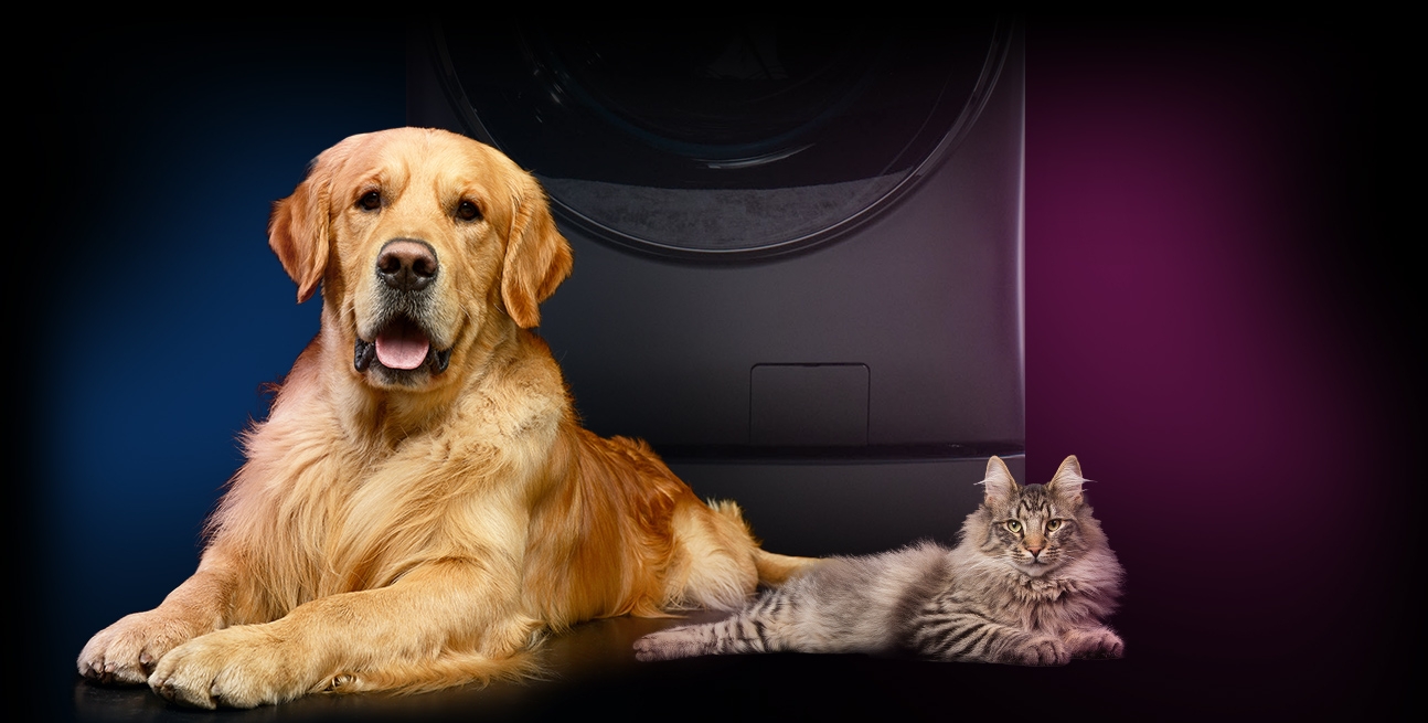 Pet Hair Remover delivers a better clean by removing pesky pet hair from fabrics before the wash