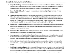 GE Profile Smart Grind & Brew Fact Sheet GE Profile Smart Grind & Brew Fact Sheet
