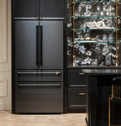 CAFÉ Smart Counter-Depth 4-Door French-Door Refrigerator combines a seamless built-in look that fits almost flush with cabinets and counters. 