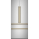 For a seamless appearance, the CAFÉ 36” Integrated French-Door Refrigerator has a true flush inset installation and hidden articulating hinges.