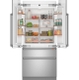 With interior copper accents and customizable hardware, the CAFÉ 36” Integrated French-Door Refrigerator offers unmatched style.