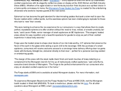 KBIS 2025 Monogram Forge Heated Ice Press Release