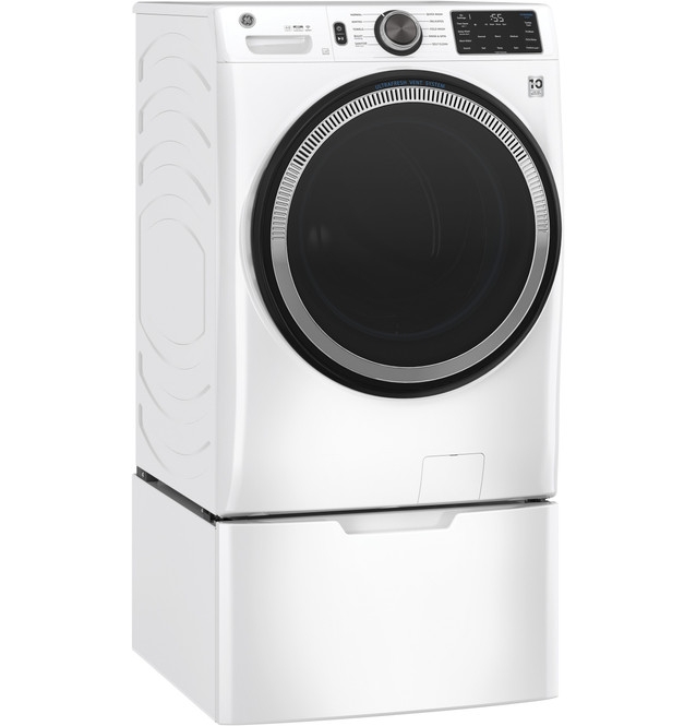 GE® ENERGY STAR 4.8 cu. ft. Capacity Smart Front Load  Washer with UltraFresh Vent System with OdorBlock and Sanitize.