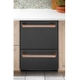 Available in the multiple finishes and outfitted with custom hardware, the CAFÉ Dishwasher Double Drawer is a stylish addition to any home.
