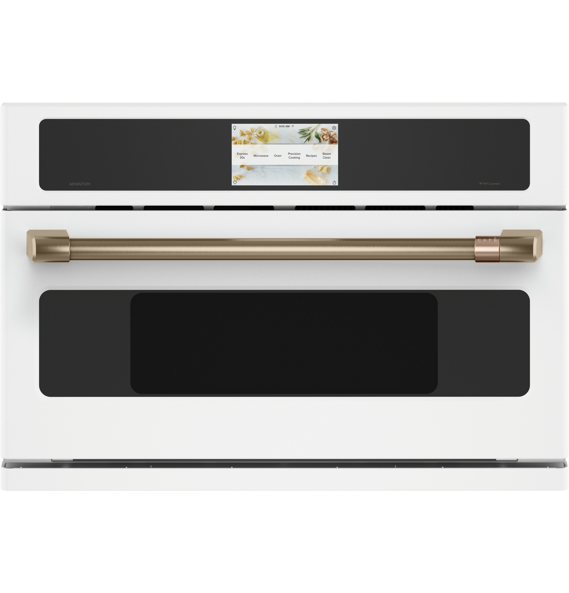 The CAFÉ 5-in-1 Oven with Advantium Technology builds on the features owners of Advantium already love plus several other new features that make cooking easier.