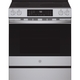 GE Profile™ ENERGY STAR 30” Smart Slide-In Induction and Convection Range with No Preheat Air Fry and EasyWash Oven Tray.