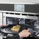 New CAFÉ 30" Smart Five in One Oven with 120V Advantium Technology joins the CAFÉ oven line-up, shown in stainless steel.