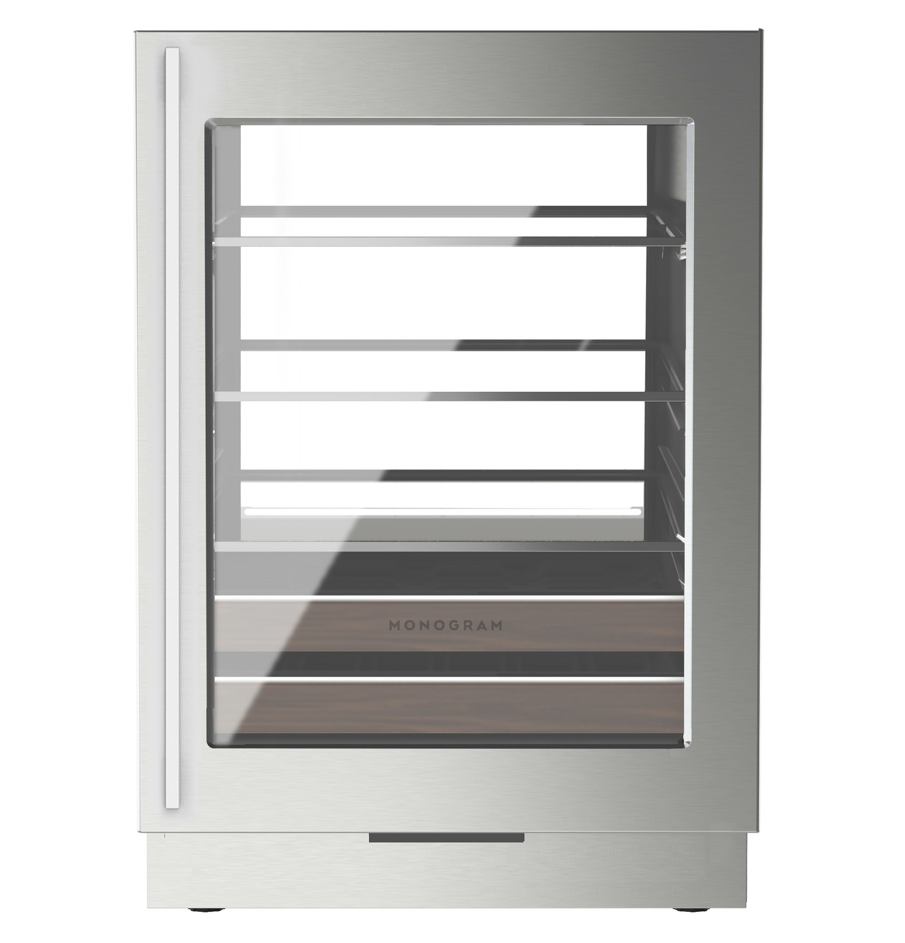 Monogram Undercounter Beverage Center is tailor-made to fit any space with a fully integrated panel-ready exterior