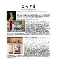  5 Kitchen Design Trends