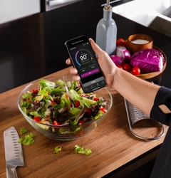Easily monitor your food via SmartHQ while preparing your side dishes the Smart Probe has a range up to 260ft when unobstructed.