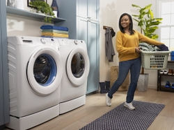 The GE Appliances UltraFresh System helps removes the dreaded front-load odor once and for all.