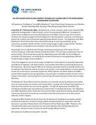 ABB Joins the GE Appliances Energy Management Ecosystem FINAL