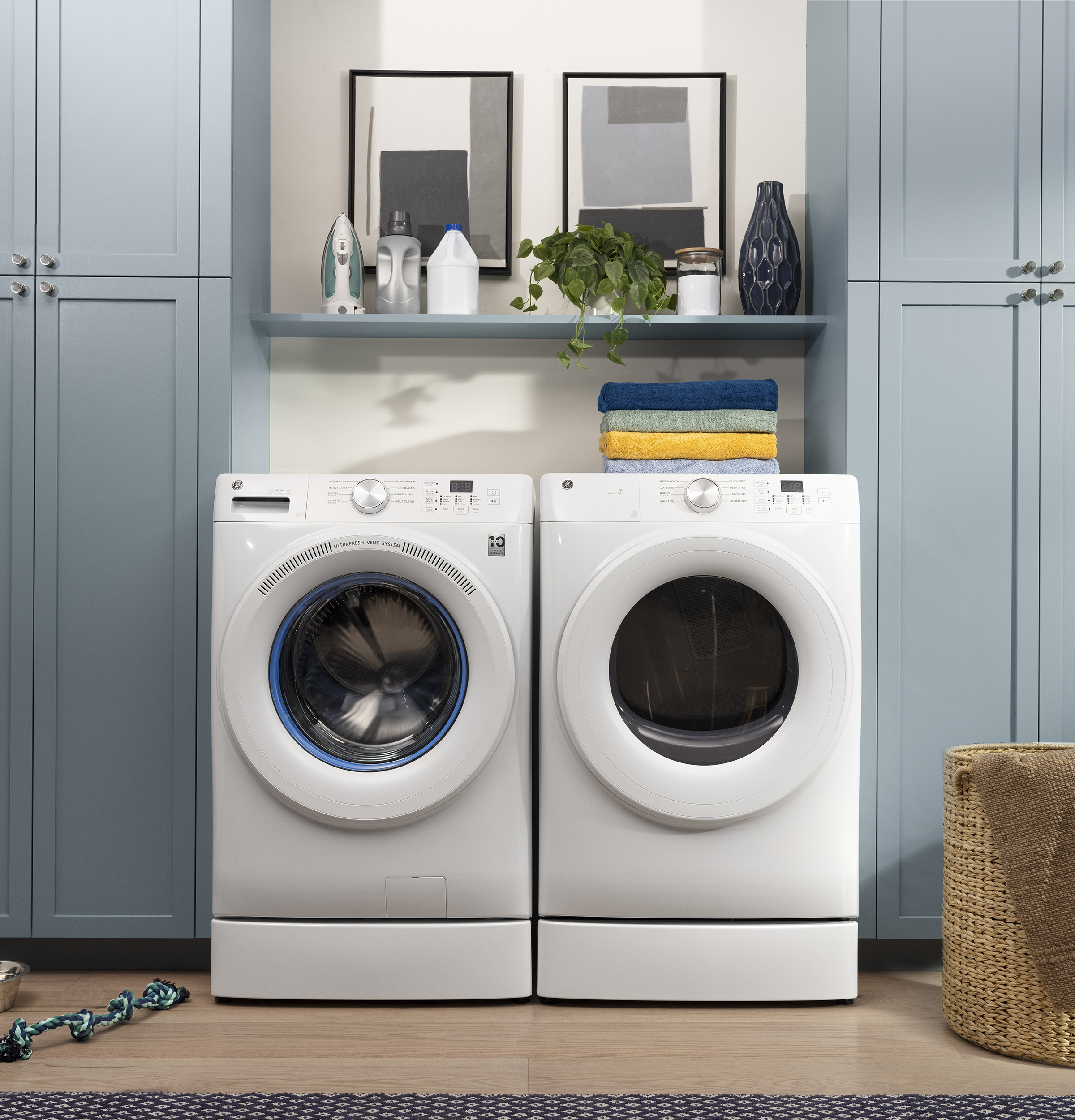 GE Profile Series washing machine UltraFresh Vent System feature diagram