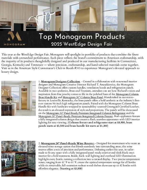 WestEdge Design Fair Top Product Fact Sheet_FINAL