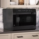 Now available, the GE Profile™ Smart Compact Dishwasher can fit on the countertop, under the sink or built in to cabintery.