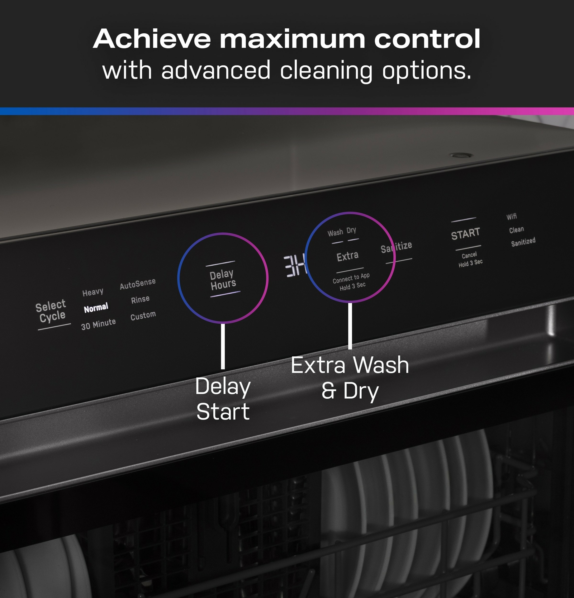 With advanced cleaning options, owners can schedule washes with the Delay Start feature, ideal for busy days or when you’re away from home. 