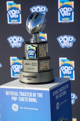 For the second consecutive year, GE Appliances is providing the Official Toaster of the Pop-Tarts Bowl. A new and improved, fully functioning toaster trophy will return to the sidelines at Camping World Stadium