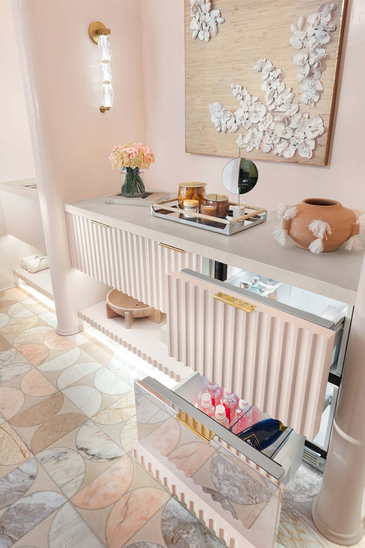 Refrigerator Drawers in Monogram Beyond Powder Room