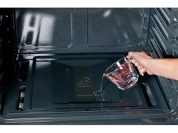 Steam clean is a shorter, lower-heat cycle that uses water to soften and loosen light soils.