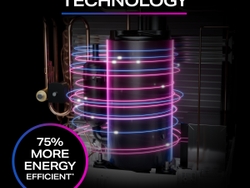 The cutting-edge inverter technology offers up to 75% more energy efficient operation. The cutting-edge inverter technology offers up to 75% more energy efficient operation.