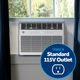 Equipped with a standard 115-volt outlet, the GE® Smart Heat/Cool Window AC provides greater installation flexibility and compatibility. 