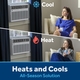 With three cooling modes, three heating modes, and three fan speeds, the latest iteration of the GE® Smart Heat/Cool Window AC provides personalized comfort year-round.