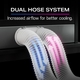 The GE Profile™ Dual-Hose, Inverter Portable AC’s innovative dual hose system delivers increased air flow for faster, more efficient cooling.