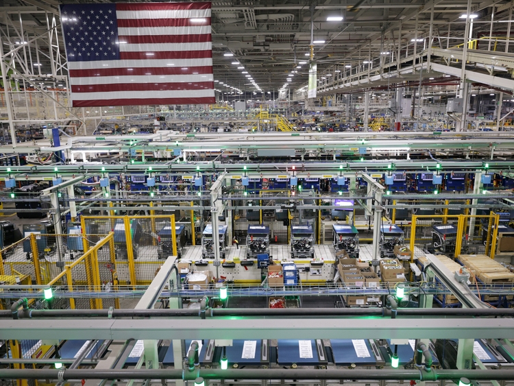 Getty Images LOUISVILLE KENTUCKY - AUGUST 08 A view inside the dishwasher production facility at GE Appliances on August 08 2025 in Louisville Kentucky.