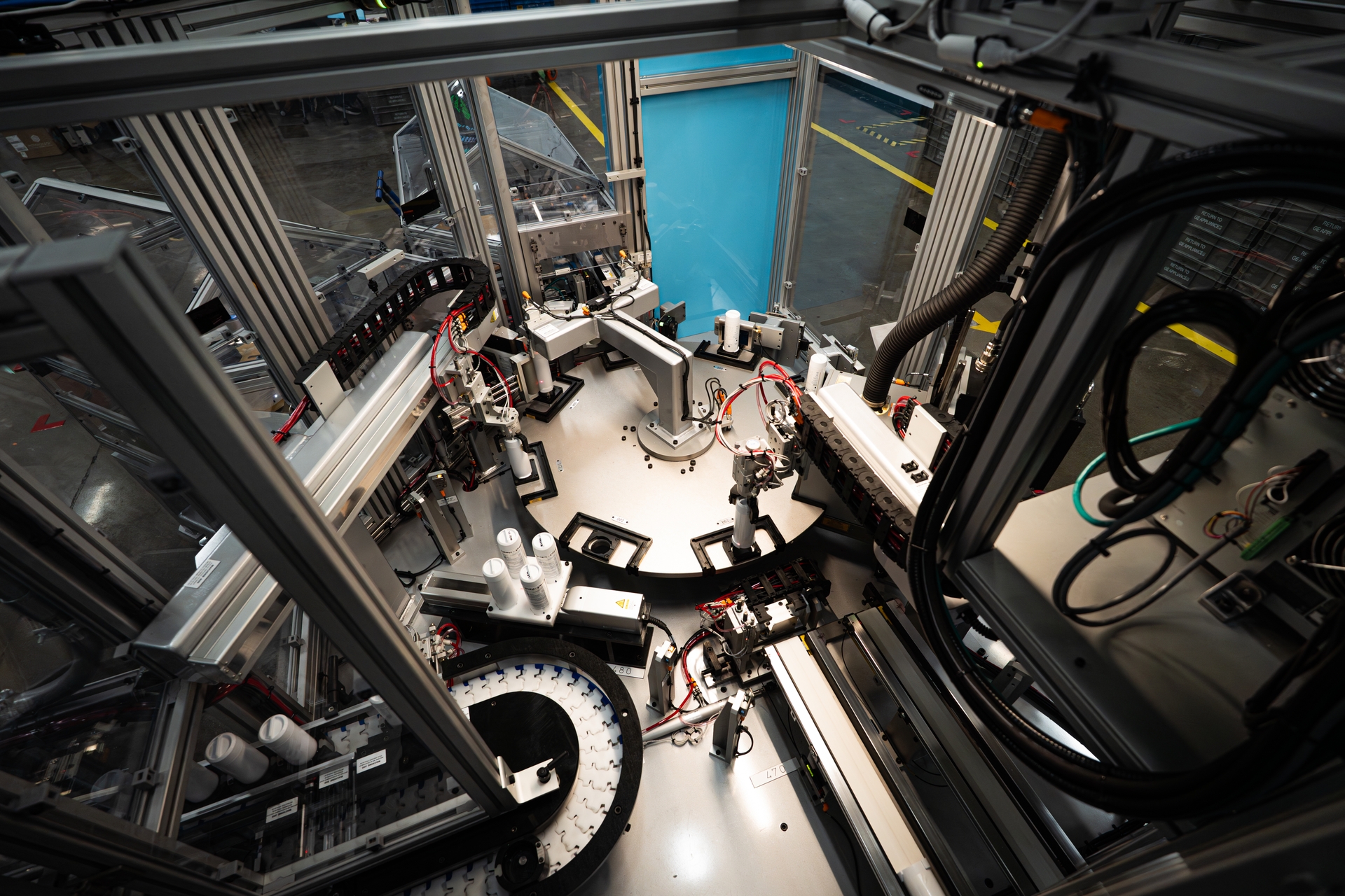 An inside look at the high-tech systems that power GE Appliances' water filtration manufacturing line at Appliance Park in Louisville Kentucky.