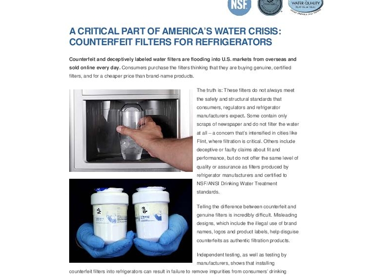 Filter It Out Fact Sheet Filter It Out Fact Sheet