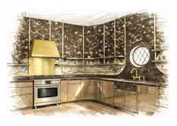 The Monogram™ booth at Kitchen & Bath Industry Show (KBIS 2026) showcases The Iconic Kitchen, a masterfully composed environment highlighting seamless appliance integration and architectural sophistication.