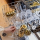 The Monogram™ Dishwasher’s Crystal Cycle gently cleans delicate glassware, delivering spotless shine with the care fine stemware deserves.